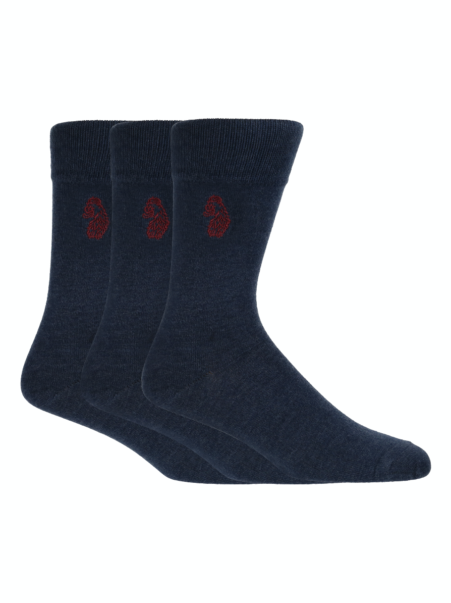 Luke 1977 Antiki 3pk Socks - Steel Blue