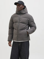 Jack & Jones World Puffer Jacket - Castlerock Grey