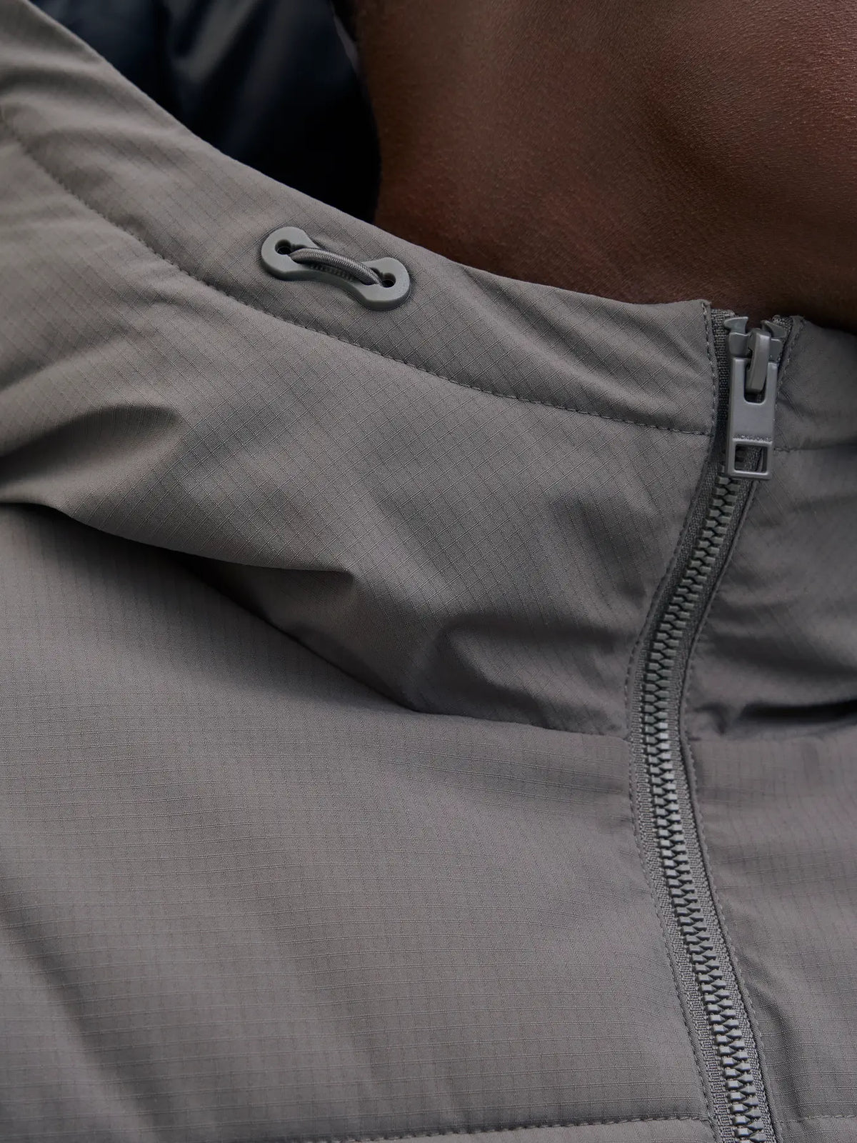 Jack & Jones World Puffer Jacket - Castlerock Grey