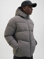Jack & Jones World Puffer Jacket - Castlerock Grey